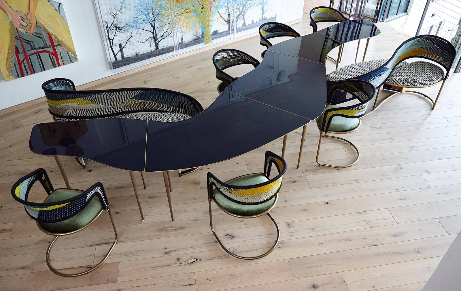 Finished Full Set with Table, Benches and Chairs