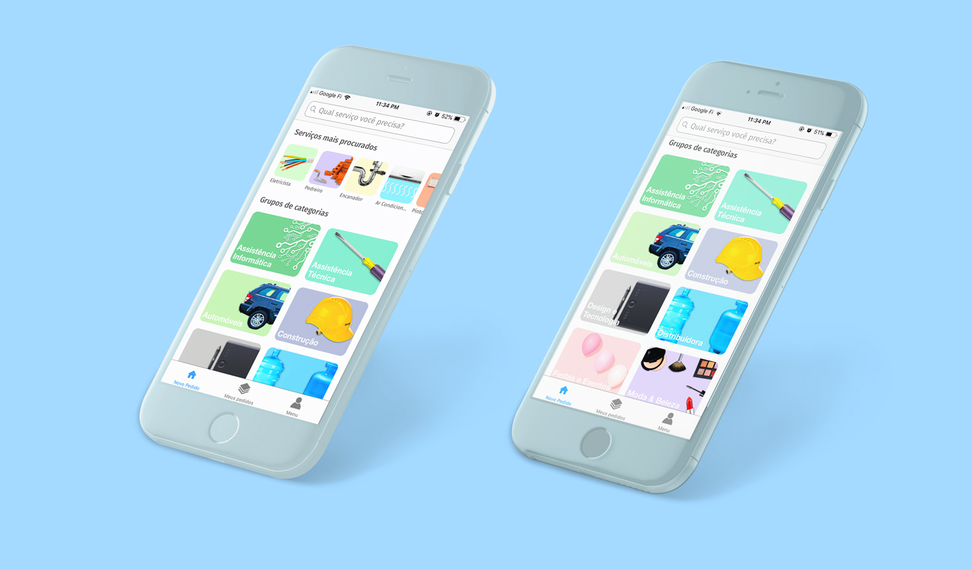 ChamaWill App - Projeto de Design Gráfico e UX para Gabriel Mendes