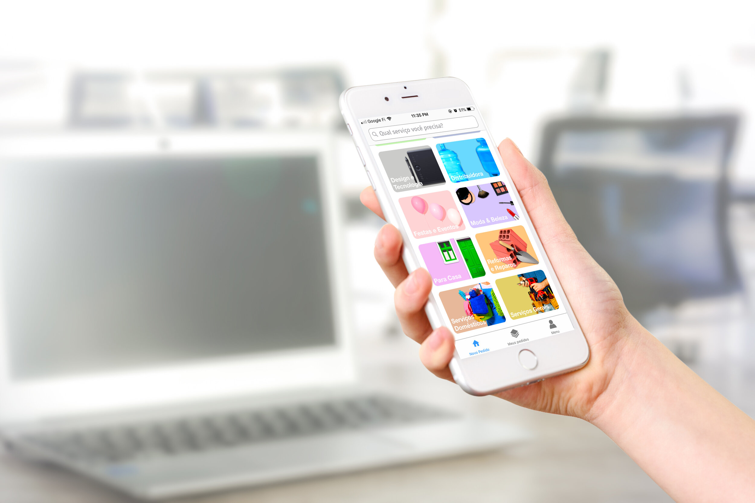 ChamaWill App - Projeto de Design Gráfico e UX para Gabriel Mendes
